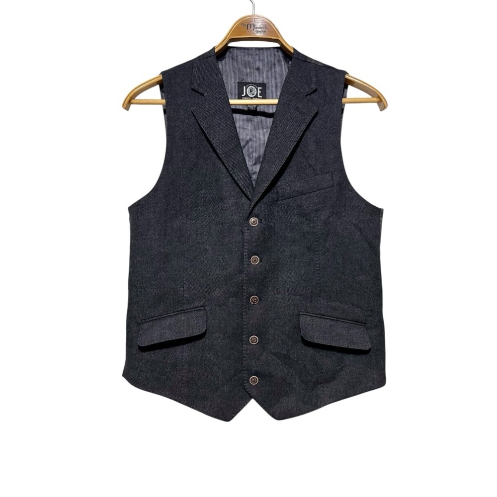 Joseph Abboud Gray Striped Vest